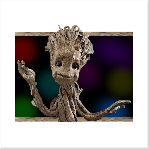 Dance Little Groot! Wall Art by rockinjoey